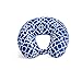Wolf Essentials Adult Cozy Soft Microfiber Neck Pillow for Travel – Compact, Machine Washable - Perfect for Airplane, Car, or Home Use - Filled and Finished in the USA – Blue Trellis
