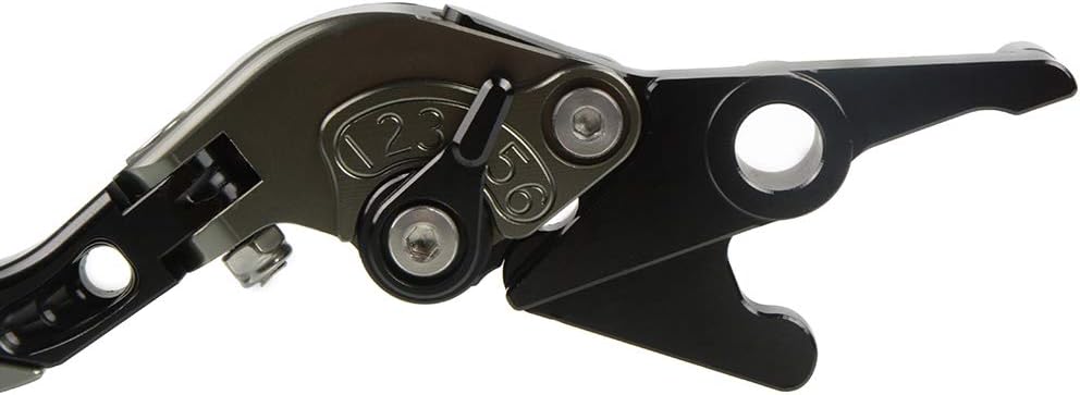 Tmax 500 Motorbike Brake Clutch Levers Foldable and Adjustable CNC Aluminum For Yamaha Tmax 500 T-max 500 2001 2002 2003 2004 2005 2006 2007-Titanium+Black+Titanium+Black - Image 4