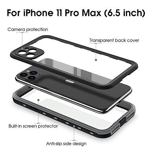 iPhone 11 Pro Max Waterproof case, Underwater Full Sealed Rugged Heavy