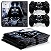 ZoomHit Ps4 PRO Playstation 4 PRO Console Skin Decal Sticker Star Wars Darth Vader + 2 Controller Skins Set (Pro Only)