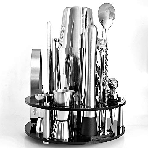 Keifen 30 Stück Bar Cocktail Set 30 Stück Bar Cocktail Set Boston Shaker Drink Making Kit Edelstahl Mixer Making… – Bild 4