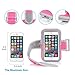 iPhone 6 Armband iPhone 6S Sports Armband- Badalink Running Armband Cell Phone Holder for Running Arm Band Case Strap Workout for iPhone 6 6S iPod Touch (Pink)