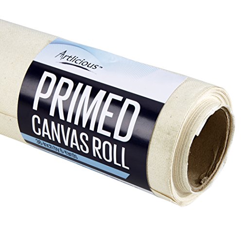 Artlicious - 36-Inch by 6-Yards Canvas Roll - Triple-Primed 100% Cotton Duck Canvas