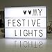 LED Cinematic Light Box with Changeable Letters Tiles A4 Size for Home, Wedding, Birthdays Party, Photoshoots