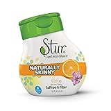 Stur - Skinny (5pck) Citrus - Natural liquid drink mix for HUNGER CONTROL, with Fiber and Saffron - makes 100 servings, water enhancer, Non-GMO, sugar-free, calorie-free.