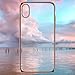 iPhone Xs/X Case, RANVOO Ultra Slim Thin Clear Case with Premium Flexible Chrome Bumper and Transparent TPU Back Plate Protective Cover for iPhone Xs/X, Gold