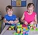 Premium Blue, Green, and Pink Soft Silicone Building Brick and Strap 132 Piece Patent Pending Set - Compatible with All Major Large and Standard Size Brands