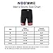 Men’s Bike Shorts - 3D Pad for Bicycle Cycling with Gear Design by Nooyme(XXL, Red Gear)