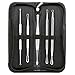 BIRUGEAR Blackhead and Acne Remover Kit Included - 5 Comedones Extractor Tools for Blemish, Pimple & Whitehead Removal