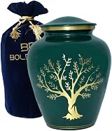 BOLD & DIVINE Tree of Life Cremation Urn Large 200 Cu In Aluminum view 1
