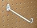 Triton Products 71619 DuraHook 6-Inch Single Rod 90 Degree Bend 1/4-Inch Diameter Zinc Plated Steel Pegboard Hook for DuraBoard or 1/8 Inch and 1/4 Inch Pegboard, 10-Pack