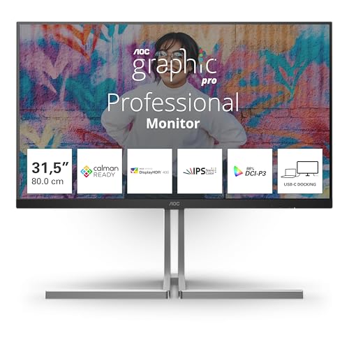 U32U3CV Monitor 32 Pulgadas 60Hz Panel Nano IPS, 4ms GtG, VESA HDR400 (Certified), Altavoces, Altura Ajustable, (3840x2160 HDMI 2X 2.0 DP 1x 1.4 USB Hub) Negro/Plateado