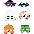 Schaumstoff-Halloween-Masken – 12er-Pack, Sortiert, 7,5 Zoll
