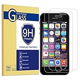 Famavala [2 Pack] Tempered Glass Screen Protector for iPhone SE/ 5S/ 5C/ 5 [9H Hardness] [Premium Clarity] [Scratch-Resistant]