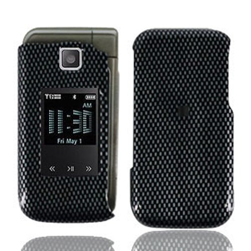 LF Designer Hard Case Cover with Lf Stylus Pen bundle For Verizon Samsung U750 Zeal, Alias 2 (Carbon Fiber)