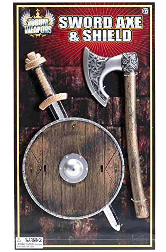 Forum Novelties Viking Shield Sword and Axe Child Set-