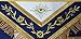 Masonic Apron-Embroidered Past Master Apron Royal Blue (Blue & Gold)