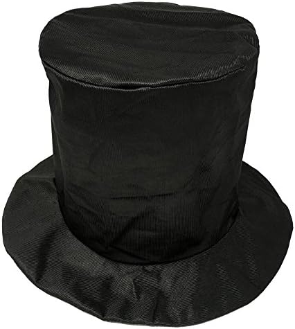 SeasonsTradingAdult Shiny Black Top Hat - Fun New Year's, Costume, Birthday, Party Accessory