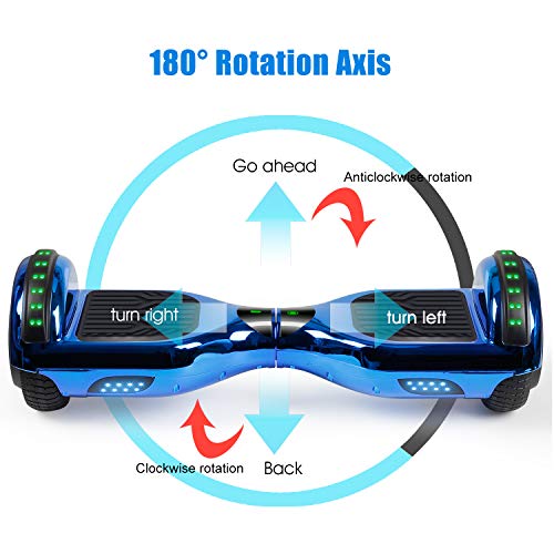 Spadger-65-Hoverboard-Electric-Smart-Self-Balancing-Scooter-Hoverboard-Built-in-LED-Wheels-Side-LightsChrome-Blue