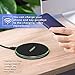 Striker Products Fast Wireless Charger Pad, 10W Wireless Charge Compatible w/Galaxy Note 9/S9/S9 Plus/Note 8/S8, 7.5W Compatible iPhone Xs Max/XR/XS/X/8/8Plus, 5W All QI-Enabled Phones(No AC Adapter)