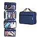 Hanging Toiletry Travel Bag by GYNOM | Compact Toiletry Bag with Waterproof Zippered pockets, mesh pouch for toothbrush & Reliable Hook | Medium Cosmetic Kit Organizer, Hangs and Stands with ease