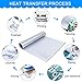 Glitter 10Inx5ft Silver Heat Transfer Vinyl Roll(HTV for T-Shirt Clothing Garment Bags