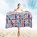 Elite Trend Quick Dry Towel Extra Large 78x35 Inch - Microfiber Beach Towel - Perfect for Beach, Travel, Swimming, Pool, Yoga, Hiking, Camping - Lightweight, Fast Drying, Compact for Adults (Mandala)