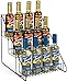Displays2go Set of 2 Wire Store Fixtures, Countertop Retail Display Rack, 3 Tiers, Open Shelf (Black Steel)