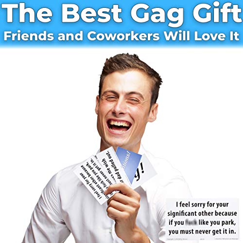 Insulting, Hilarious Bad Parking Cards 4 Pack. 200 Card Set with 40