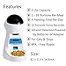 Automatic Cat Feeder Pet Food Dispenser Feeder Medium Large Cat Dog–4 Meal, Voice Recorder Timer Programmable,Portion Controlthumb 1