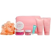 Nectar Life Daily Glow Kit, Full Size Body Care Gift Set, Whipped Soap, Sugar Body Scrub &amp; Exfoliating Hand Wash, Fruit Smoothie Scent, Vegan Self Care Spa Gift for Women
