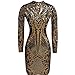 Vasysvi Women Sparkly Sequin Dresses Cocktail Dresses for Women Sexy Club Outfits for Women