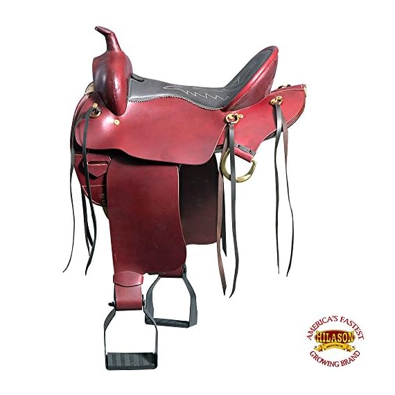 COMFYTACK-16-Leather-GAITED-Western-Trail-Pleasure-Endurance-Saddle-Mahagony