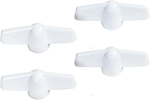 Ideal Security Inc. SK929T Ideal Security Tee Window Crank Handle, White, 4-Pack for 11/32” Splines, Fits Most Operators, 4 P