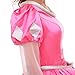 Angelaicos Womens Princess Dress Lolita Layered Party Costume Ball Gown (M, Pink)
