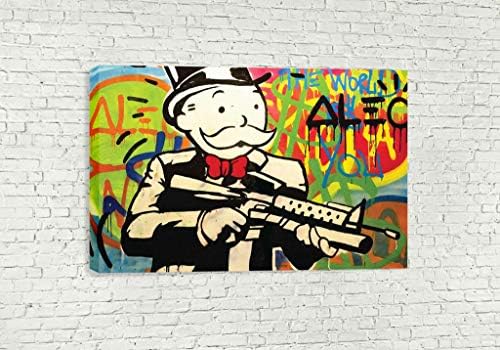Print ALEC MONOPOLY THE WORLD IS YOU WALL ART CANVAS (30” X 18” / 75 X 45cm)