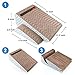 PrimePets Cat Scratcher Cardboard with Catnip, Removable Cat Scratching Pad with Ball, 2-in-1 Corrugated Cat Scratch Lounge Sofa Refill