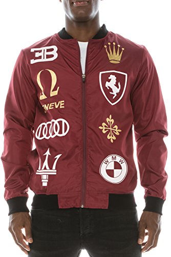 Jc distro mens hip hop racing logo graphics bomber wind…