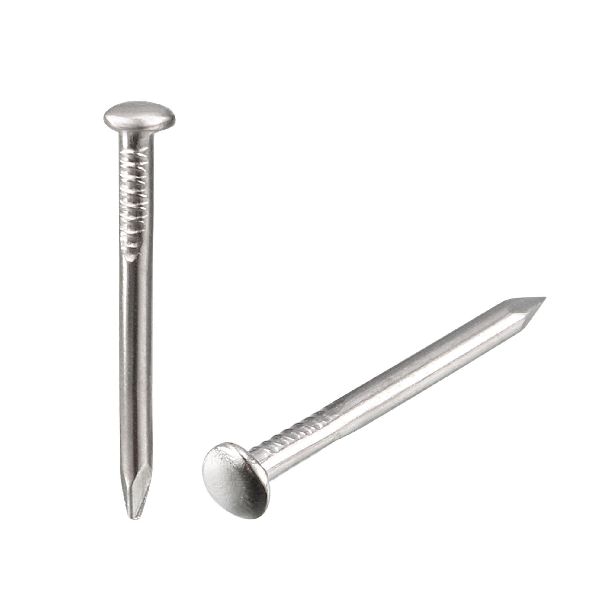 sourcing map Small Tiny Hardware Nails Carbon Steel 1.2X16mm(DXL) for DIY Decorative Wooden Boxes Accessories Silver Tone 500pcs