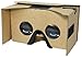 Google Cardboard Kit V2 by MINKANAK Bigger Lens 3D Virtual Reality Cardboard Glasses with Head Strap Nose Pad Forehead Pad and NFC Tag,Compatible with 3-6inch Screen Android and Apple Smartphone