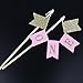 Handmade One First Birthday Cake Topper - Gender Reveal Cake Decor, 1st Birthday Cake Bunting for Baby Girl Party Supplies