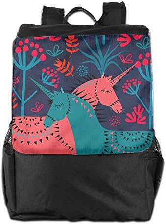 Flying XIE Travel Backpack Unicorn Couple Horse Laptop Bag Large Capacity