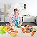 AstarX Kids Play Food Sets,50 Pcs Cutting Food Set for Market Educational Pretend Play,Cutting Fake Food, Party Favor Supplies for Kids Toddlers Toys