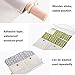 Shiaon Wall Hanging Closet Organizer 7 Pockets Multipurpose Door Storage Bag with 2 Hooks - Space Saver Storage Case Linen Cotton Fabric Grey