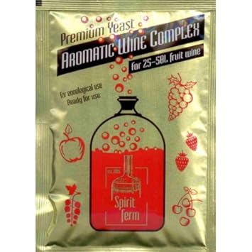 WEINHEFE+ HEFENÄHRSALZ + ENZYME 40g für 50 Liter Wein Hefe Weißwein und Rotwein Naturhefe, Reinhefe