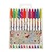 12 Assorted Glitter Pen Set Rainbow Colored Gel ink Pen 0.8mm Rollerball Point Pen for DIY Photo Album, Black Paper,Gift Card,Writing, Drawing,Coloring,Marking, 6 in 1 Ombre Ink, Smooth and Anti Skip