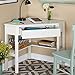 Simple Living Antique, White Finish Wood Corner Computer Desk (Antique White)