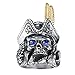 LineAve Men's Stainless Steel Captain Skull Pirate Ring, Size 9, 8h5058s09