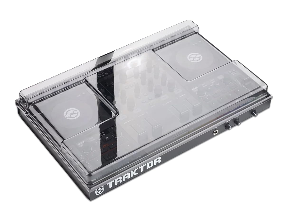 Decksaver Cover for Native Instruments Kontrol S4 - Super-Durable Polycarbonate Protective lid in Smoked Clear Colour, Made in The UK - The DJs' Choice for Unbeatable Protection