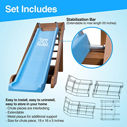 Slide Whizzer Stair Slide for Kids Indoor, Outdoor Fun Playground